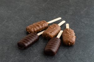 reception candy sticks dipped in chocolate